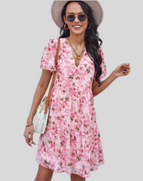 Alysia - Minikleid mit Blumendruck