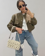 Simonne - Bomberjacke mit Taschen Vintage