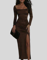 Luella - Luxuriöses langes Abendkleid aus Samt