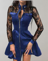 Amber - Damen Langarm mit Reißverschluss