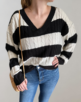 Sarah™ - Gestreifter Damen Pullover