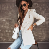 Delta – Weiß-schwarzer Damenblazer