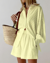 Badeth - Damen Homewear Jacquard-Stoff