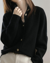 Zita - Eleganter einreihiger Strickpulli