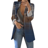 Gracia – Vintage-karierter Damen-Blazer