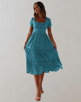 Helen - Sommerkleid für Frauen mit Blumendruck