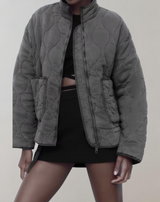 Rhaina -Vintage Langarm-Reißverschluss