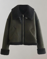 Lena - Reverskragen integrierte dicke Jacke