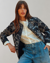 Cornelia - Steppjacke Langer Schlagarm