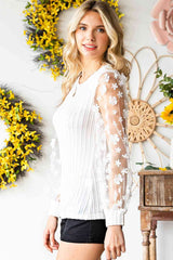 Ara | Bluse mit Applikationen