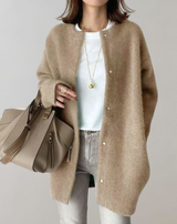 Keri™- Langärmelige Damen Strickjacke mit Knöpfen