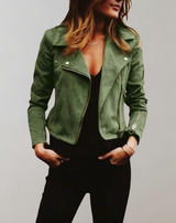 Mila - Schlanke kurze Jacke mit Reißverschluss