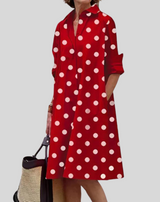 Charlotte - Elegantes langärmeliges Kleid