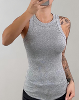 Anabel - Solides geripptes Tank-Top