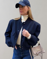 Simonne - Bomberjacke mit Taschen Vintage