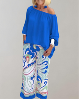 Alida - Damen Oberteile Hosenanzug Freizeit