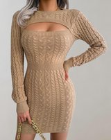 Tricia - durchbrochenes Minikleid aus Strick