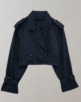 Saskia - Herbstlicher Trenchcoat Ärmeln