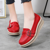 Queen – Leder mit dicker Sohle und Retro-Schnalle