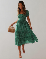 Helen - Sommerkleid für Frauen mit Blumendruck