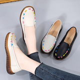 Joan – drahtgewebte Leder-Loafer mit flacher Sohle