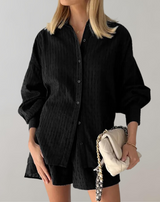 Badeth - Damen Homewear Jacquard-Stoff