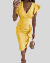 Carmela - Charmantes Kleid mit plissierten Ärmeln