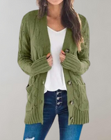 Petra – Strickmantel aus Baumwolle