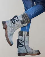 Krizzia - Women Winter Mid-Calf Stiefel Winterschuhe