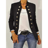 Thelma – langärmliger schwarzer Damenblazer