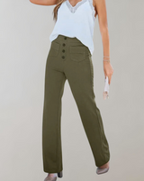 Rika™ - Elastische Freizeithose mit hoher Taille