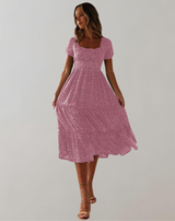 Helen - Sommerkleid für Frauen mit Blumendruck