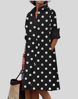 Charlotte - Elegantes langärmeliges Kleid