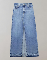 Melissa - Blauer Denim Rock Taschen