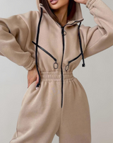 Gerda - Elegante Kapuzenpullover Jumpsuit