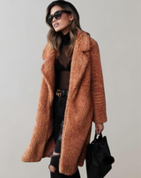 Alena – Eleganter langer Damenmantel