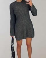 Nelia™ Glockenärmel-Pullover mit Schlitz