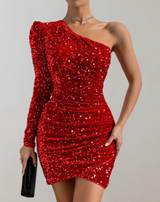 Xylia - Glitzerpailletten-Minikleid für Frauen