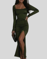 Luella - Luxuriöses langes Abendkleid aus Samt