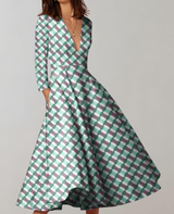 Pia - Loser Saum Langes Kleid