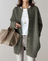 Keri™- Langärmelige Damen Strickjacke mit Knöpfen