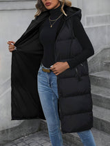 Annette - Lange Strickjacke mit Kapuze