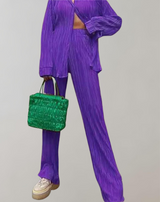 Nala - Frauen plissiert 2 Stück Hose Set