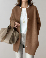 Keri™- Langärmelige Damen Strickjacke mit Knöpfen