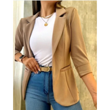 Travine – Vintage-Damenblazer ohne Schnalle