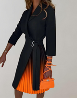 Sheena - Damen Kleid Druck gekerbt