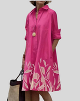 Charlotte - Elegantes langärmeliges Kleid