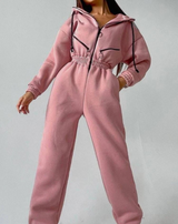 Gerda - Elegante Kapuzenpullover Jumpsuit