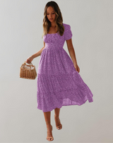 Helen - Sommerkleid für Frauen mit Blumendruck