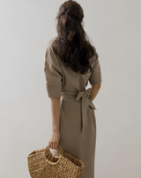 Helga - Kleid Schleife Taschen